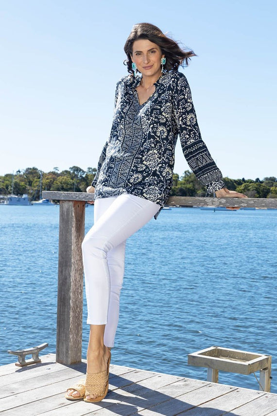 Hepburn Shirt Navy